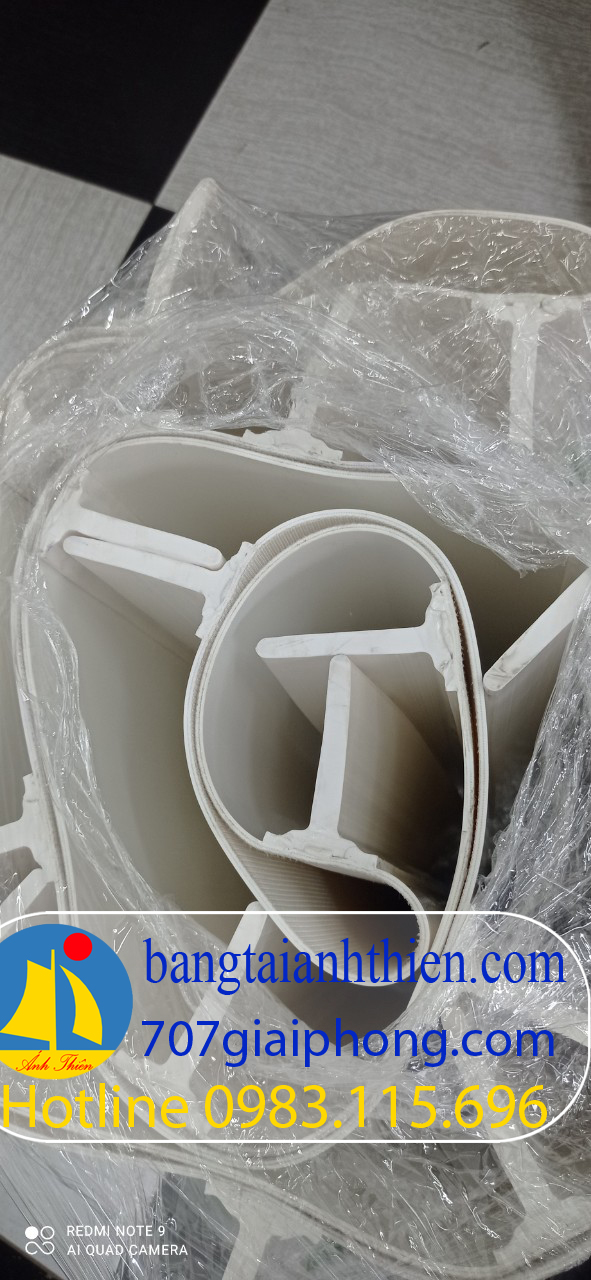 Pvc Gan Băng tải pvc trắng dán gân