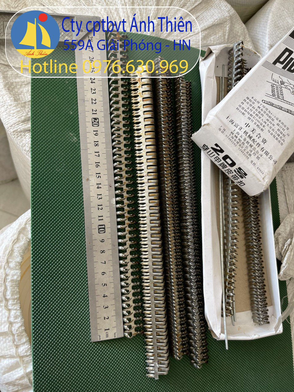 Kẹp ghim băng tải mạ đồng, Ghim băng tải số 8 D30×80, D40x80