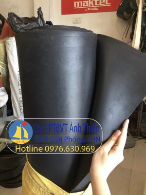 Cao su tấm màu đen khổ rộng 1000mm, độ dày 1mm đến 10mm