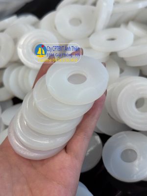Gioăng silicon màu trắng chịu nhiệt KT 46x16x5mm – gia công theo mẫu
