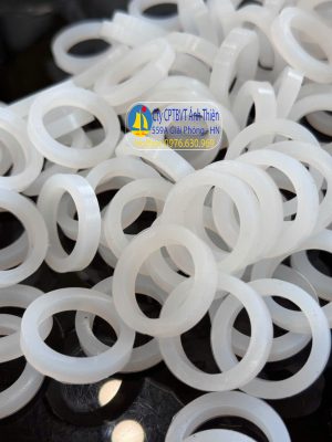 Gioăng silicon màu trắng chịu nhiệt KT 30x20x5mm – gia công theo mẫu