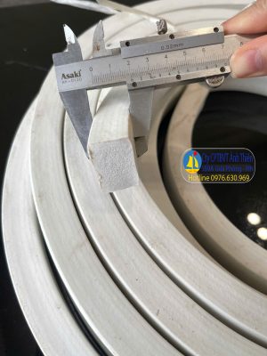 Gioăng silicon xốp Hình chữ nhật 20×30 màu trắng chịu nhiệt độ cao